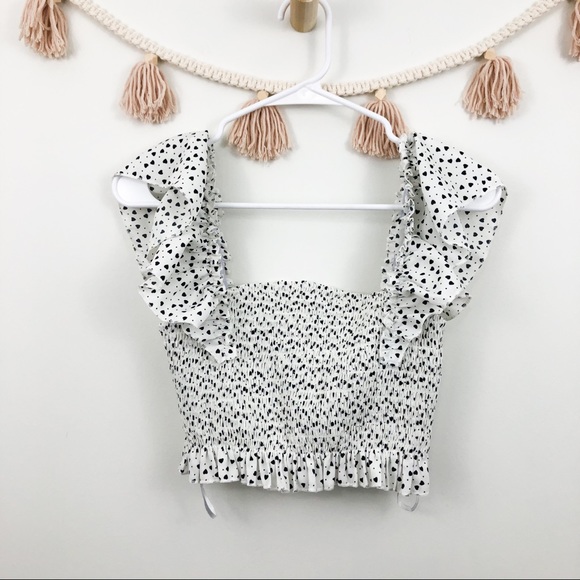 SHEIN Tops - 5/$25 Shein ruched heart tube top Sz XS